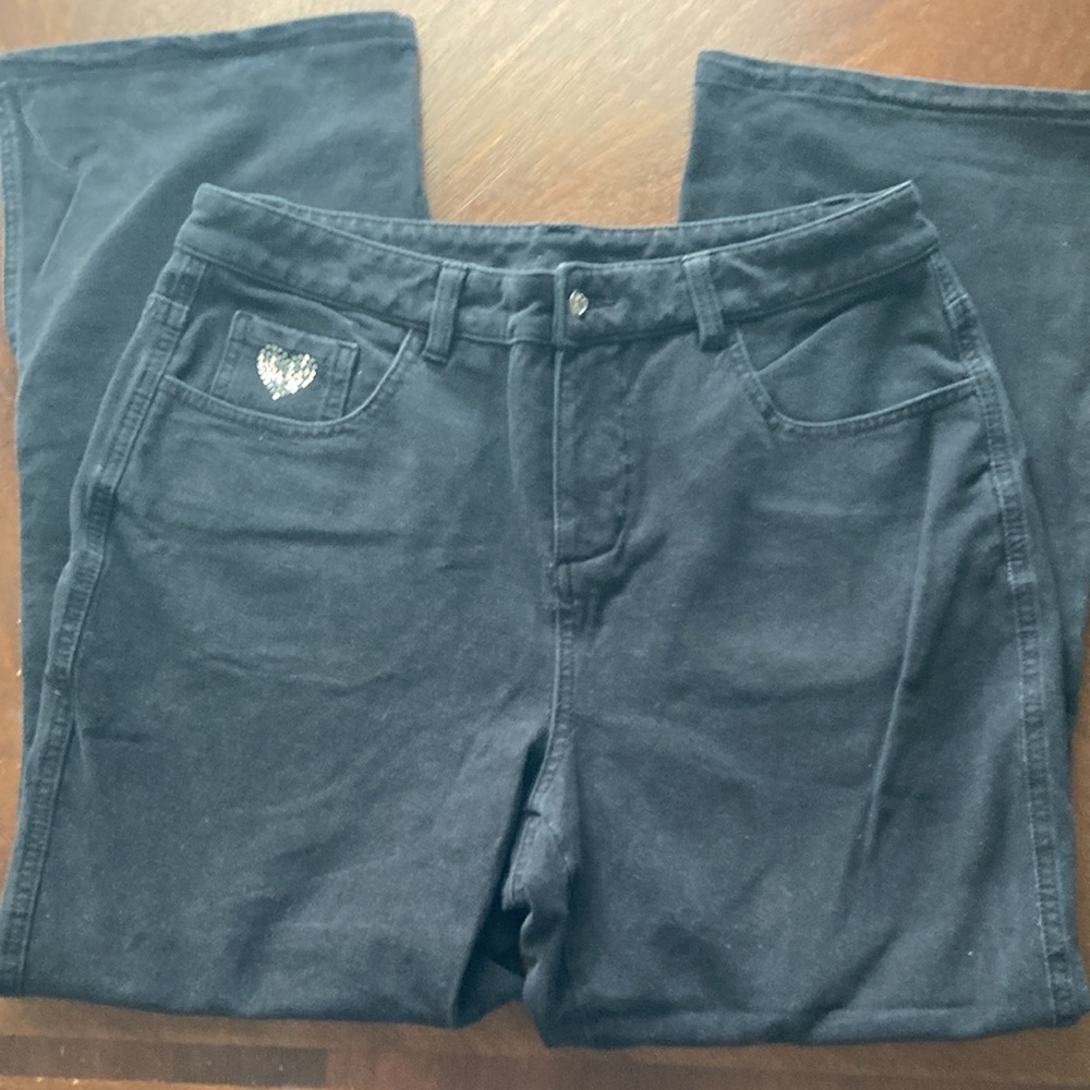 Ladies Size 6 Dream Jeannes by Quacker Factory Black Denim Jeans